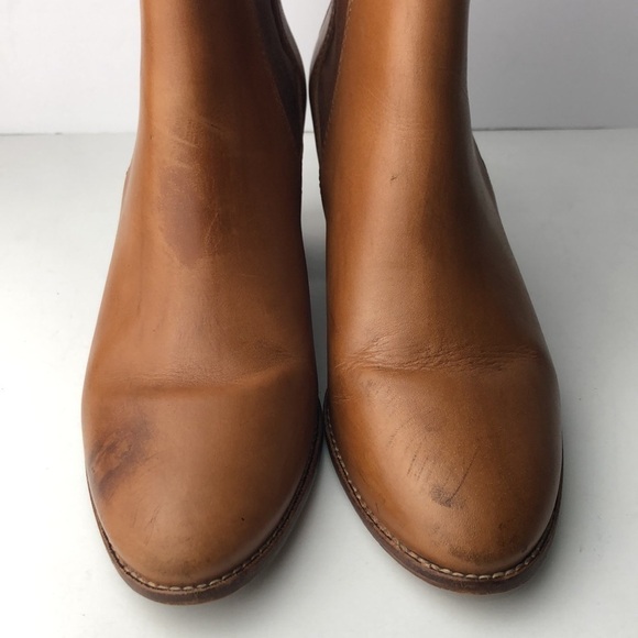 Madewell Regan Brown Leather Ankle Boots - Picture 9 of 14